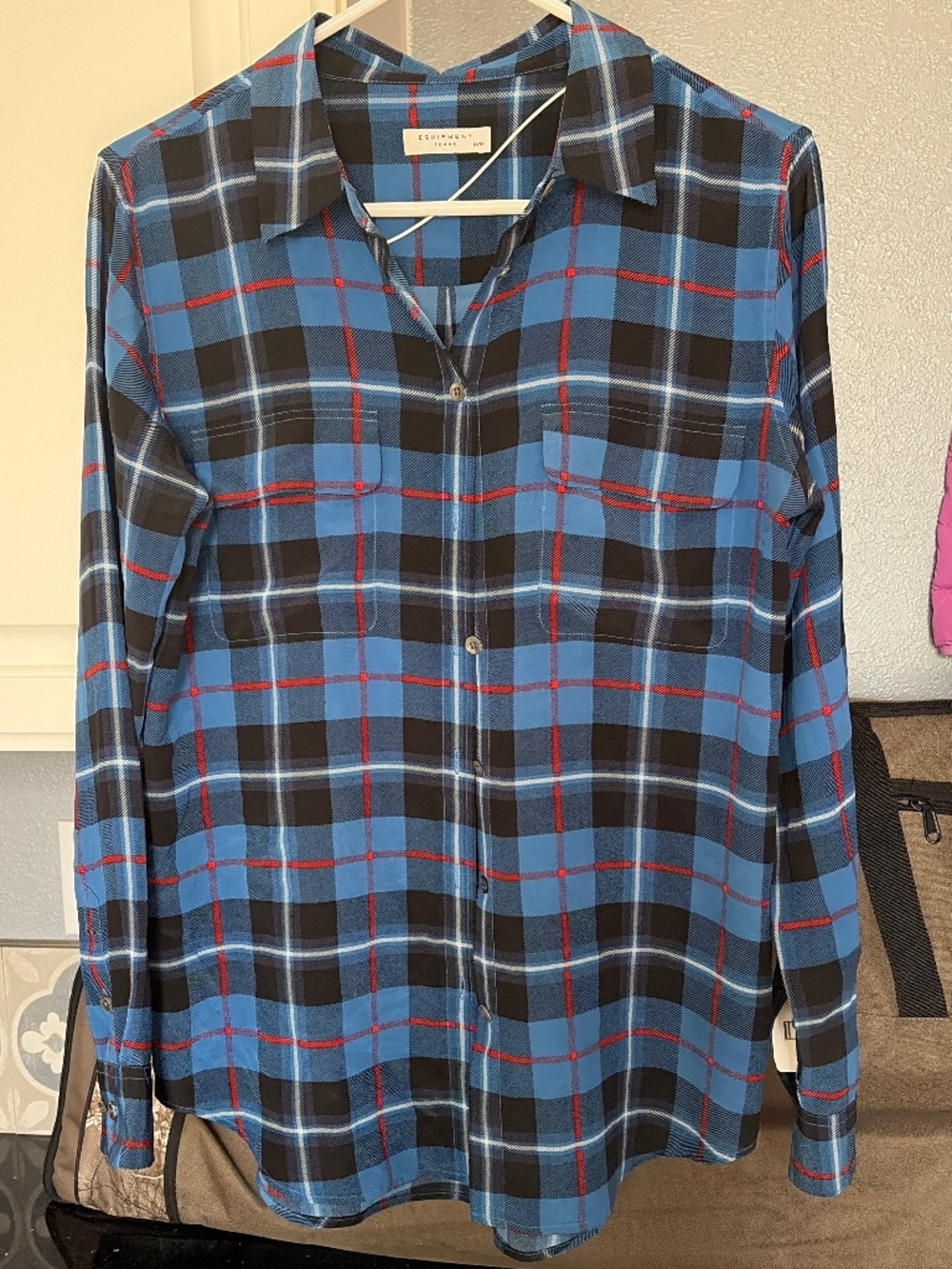 Equipment Silk Blouse Size M.